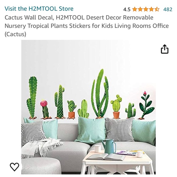 Cactus wall decals - H2MTOOL never opened - Picture 2 of 4